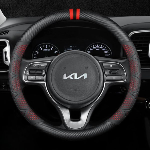 Bọc vô lăng xe KIA chất liệu Carbon cao cấp