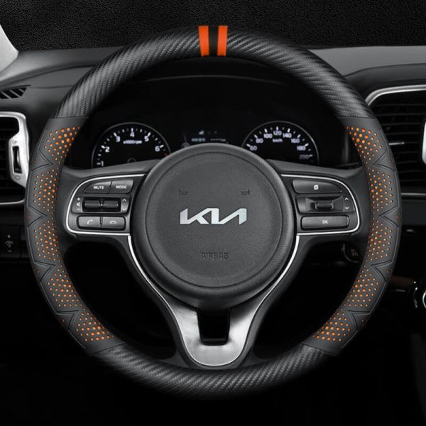 Bọc vô lăng xe KIA chất liệu Carbon cao cấp