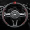 Bọc vô lăng xe Mazda chất liệu Carbon họa tiết 3D sang trọng