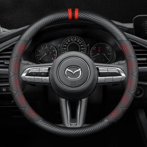 Bọc vô lăng xe Mazda chất liệu Carbon họa tiết 3D sang trọng