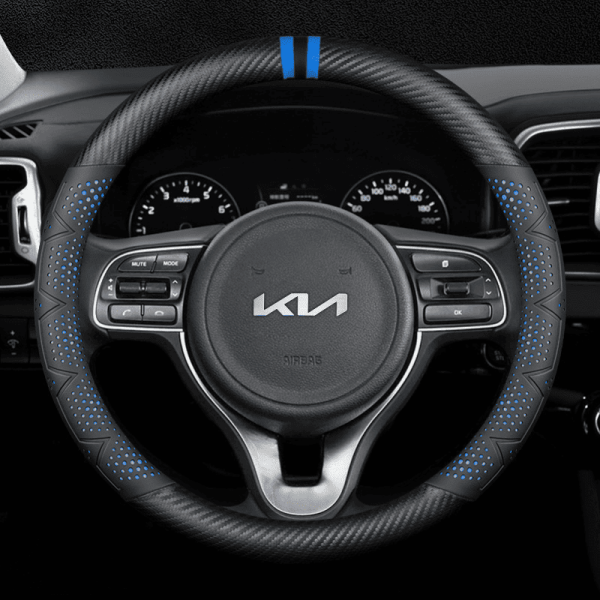 Bọc vô lăng xe KIA chất liệu Carbon cao cấp, họa tiết 3D
