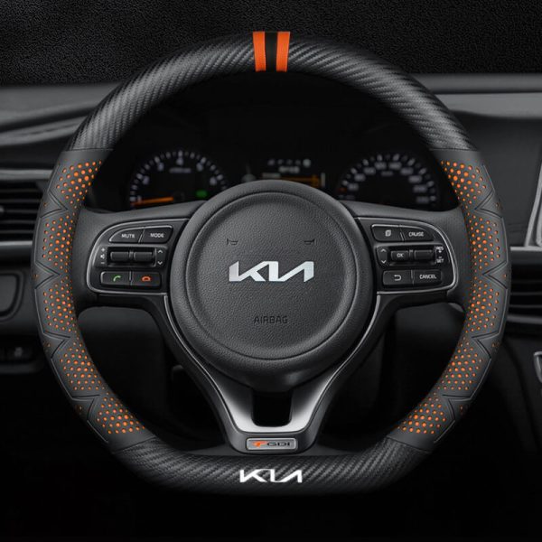 Bọc vô lăng xe KIA chất liệu Carbon cao cấp