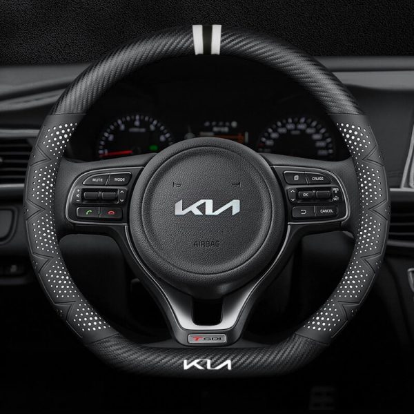 Bọc vô lăng xe KIA chất liệu Carbon cao cấp