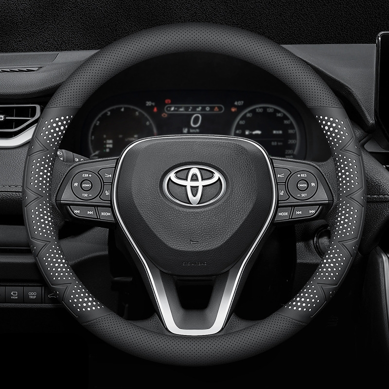 Bọc vô lăng ô tô Toyota Da Nappa cao cấp, chính hãng
