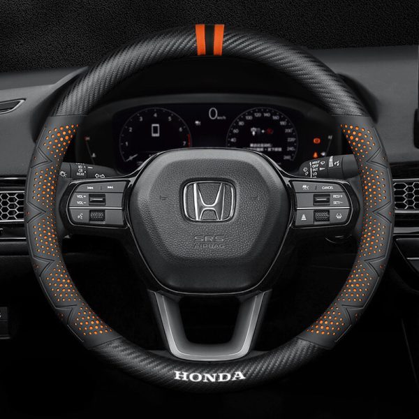 Bọc vô lăng xe Honda chất liệu sợi Carbon cao cấp