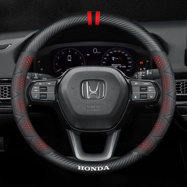 Bọc vô lăng xe Honda chất liệu sợi Carbon cao cấp