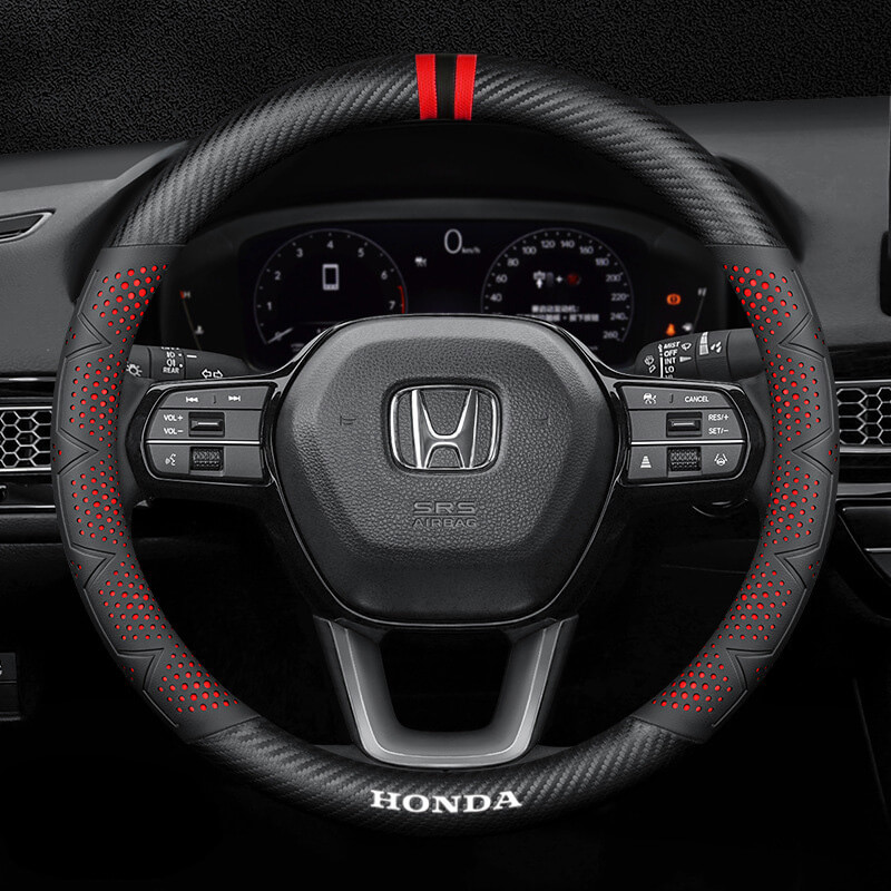 Bọc vô lăng xe Honda chất liệu sợi Carbon cao cấp