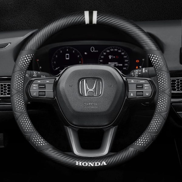Bọc vô lăng xe Honda chất liệu sợi Carbon cao cấp