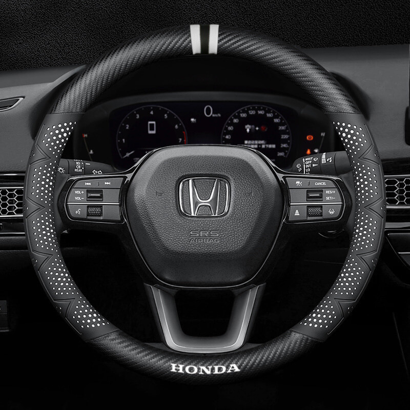 Bọc vô lăng xe Honda chất liệu sợi Carbon cao cấp