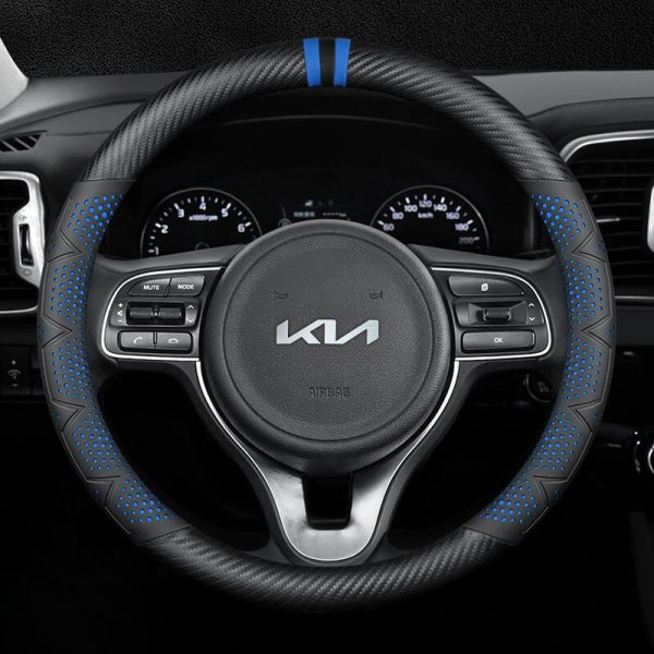 Bọc vô lăng xe KIA chất liệu Carbon cao cấp
