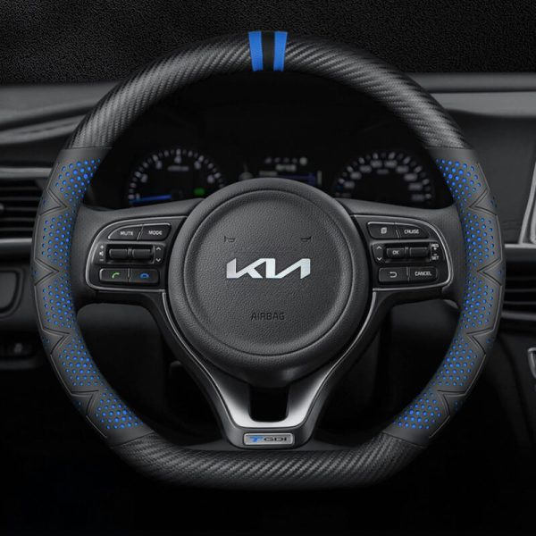 Bọc vô lăng xe KIA chất liệu Carbon cao cấp