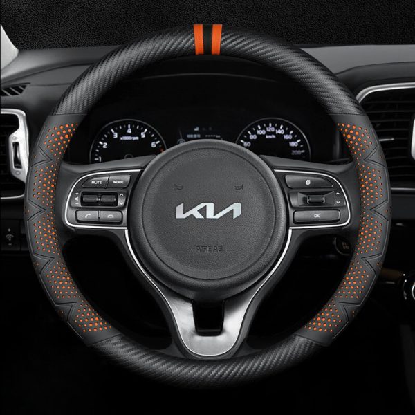 Bọc vô lăng xe KIA chất liệu Carbon cao cấp