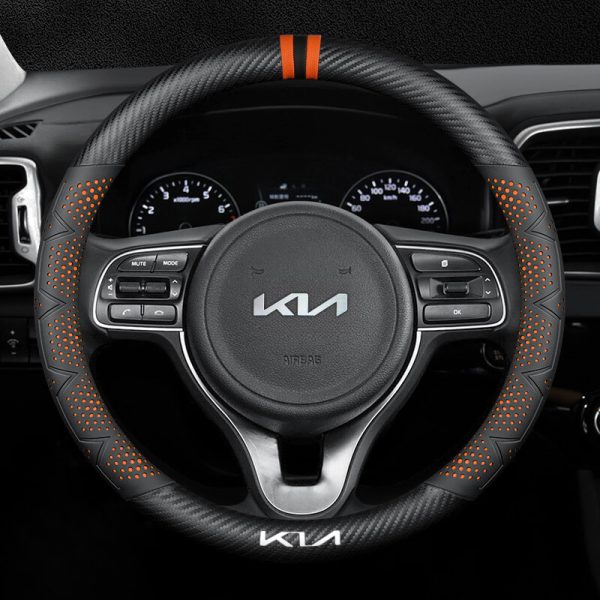 Bọc vô lăng xe KIA chất liệu Carbon cao cấp