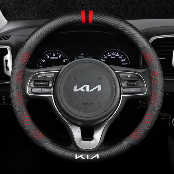 Bọc vô lăng xe KIA chất liệu Carbon cao cấp