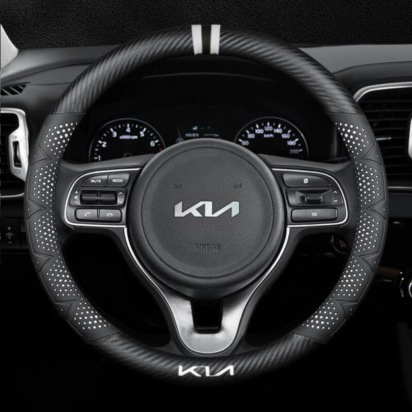 Bọc vô lăng xe KIA chất liệu Carbon cao cấp