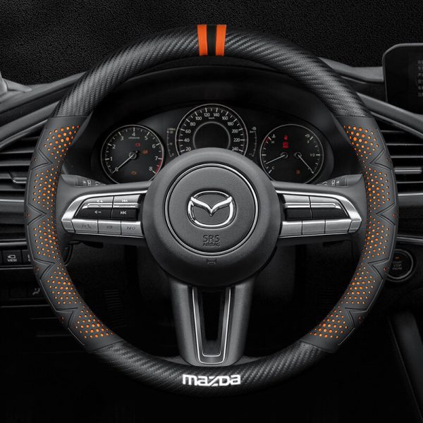 Bọc vô lăng xe Mazda chất liệu Carbon cao cấp