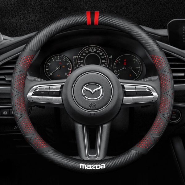 Bọc vô lăng xe Mazda chất liệu Carbon cao cấp