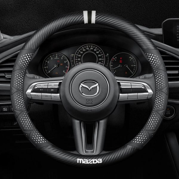 Bọc vô lăng xe Mazda chất liệu Carbon cao cấp