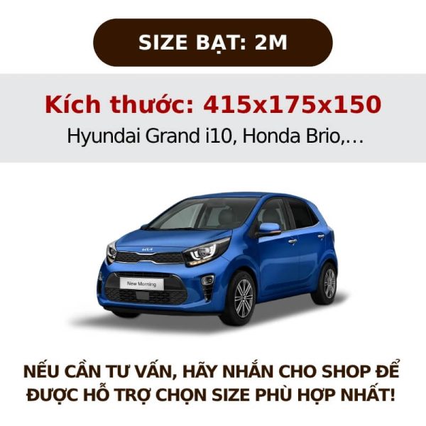Bạt phủ ô tô vải dù Oxford 3 lớp cao cấp siêu bền