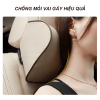 Bộ gối tựa đầu và tựa lưng ô tô cao su non bọc da cao cấp