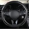 Bọc vô lăng da PU phối sợi Carbon phủ bóng 3D sang trọng