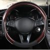 Bọc vô lăng da PU phối sợi Carbon phủ bóng 3D sang trọng