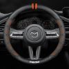 Bọc vô lăng xe Mazda chất liệu sợi Carbon cao cấp