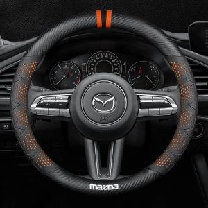 Bọc vô lăng xe Mazda chất liệu sợi Carbon cao cấp