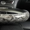 Bọc vô lăng sợi carbon vân gỗ anh đào gân cao su sang trọng