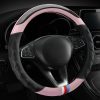 Bọc vô lăng vân Carbon 3 sọc phối da nhiều màu