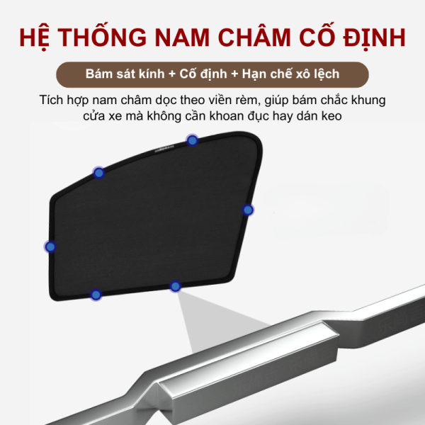 Rèm che nắng ô tô nam châm cao cấp
