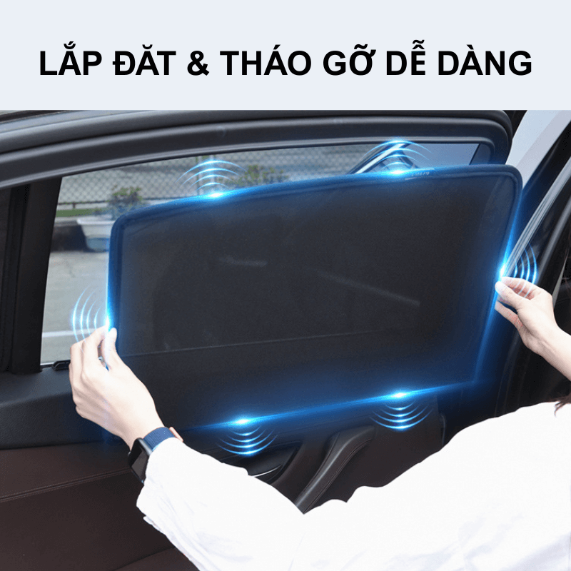 Rèm che nắng ô tô nam châm cao cấp
