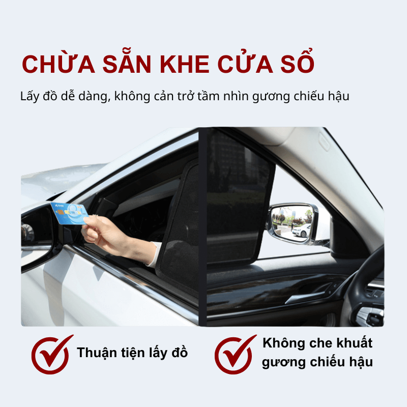 Rèm che nắng ô tô nam châm cao cấp