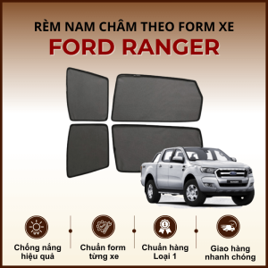 Rèm che nắng xe ô tô Ford Ranger nam châm cao cấp