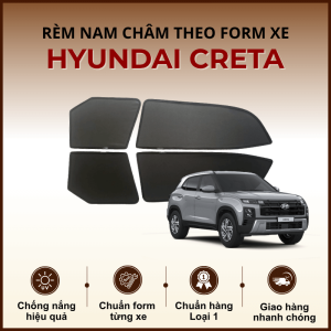 Rèm che nắng nam châm ô tô Hyundai Creta cao cấp