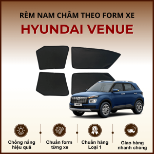 Rèm che nắng nam châm ô tô Hyundai Venue cao cấp