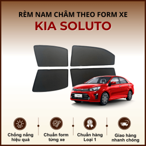 Rèm che nắng nam châm ô tô KIA Soluto cao cấp