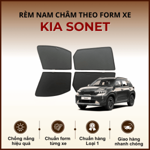 Rèm che nắng nam châm ô tô KIA Sonet cao cấp