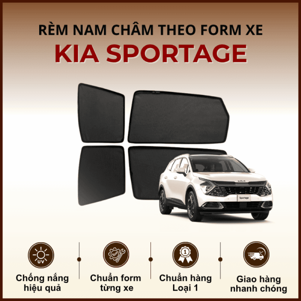 Rèm che nắng nam châm ô tô KIA Sportage cao cấp