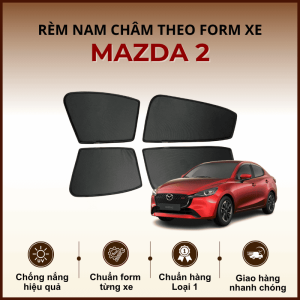 Rèm che nắng nam châm ô tô Mazda 2 cao cấp
