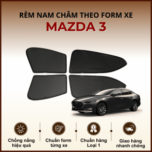 Rèm che nắng nam châm ô tô Mazda 3 cao cấp
