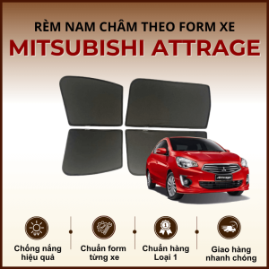 Rèm che nắng nam châm ô tô Mitsubishi Attrage cao cấp