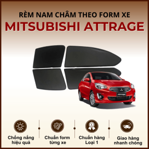 Rèm che nắng nam châm ô tô Mitsubishi Attrage cao cấp