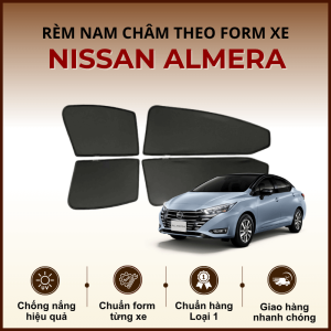 Rèm che nắng nam châm ô tô Nissan Almera cao cấp
