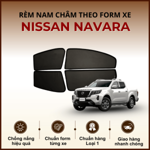 Rèm che nắng nam châm ô tô Nissan Navara cao cấp