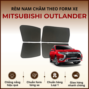 Rèm che nắng nam châm ô tô Mitsubishi Outlander cao cấp