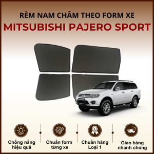 Rèm che nắng nam châm ô tô Mitsubishi Pajero Sport cao cấp