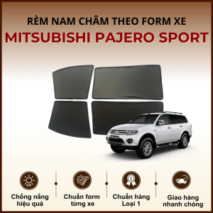 Rèm che nắng nam châm ô tô Mitsubishi Pajero Sport cao cấp