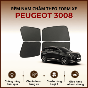 Rèm che nắng nam châm ô tô Peugeot 3008 cao cấp