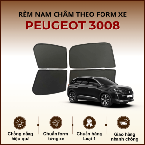 Rèm che nắng nam châm ô tô Peugeot 3008 cao cấp